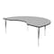 Correll Kidney Adjustable Height Activity Kids School Table, High Pressure Laminate, Gray Granite A4872-KID-15 - alternate 1